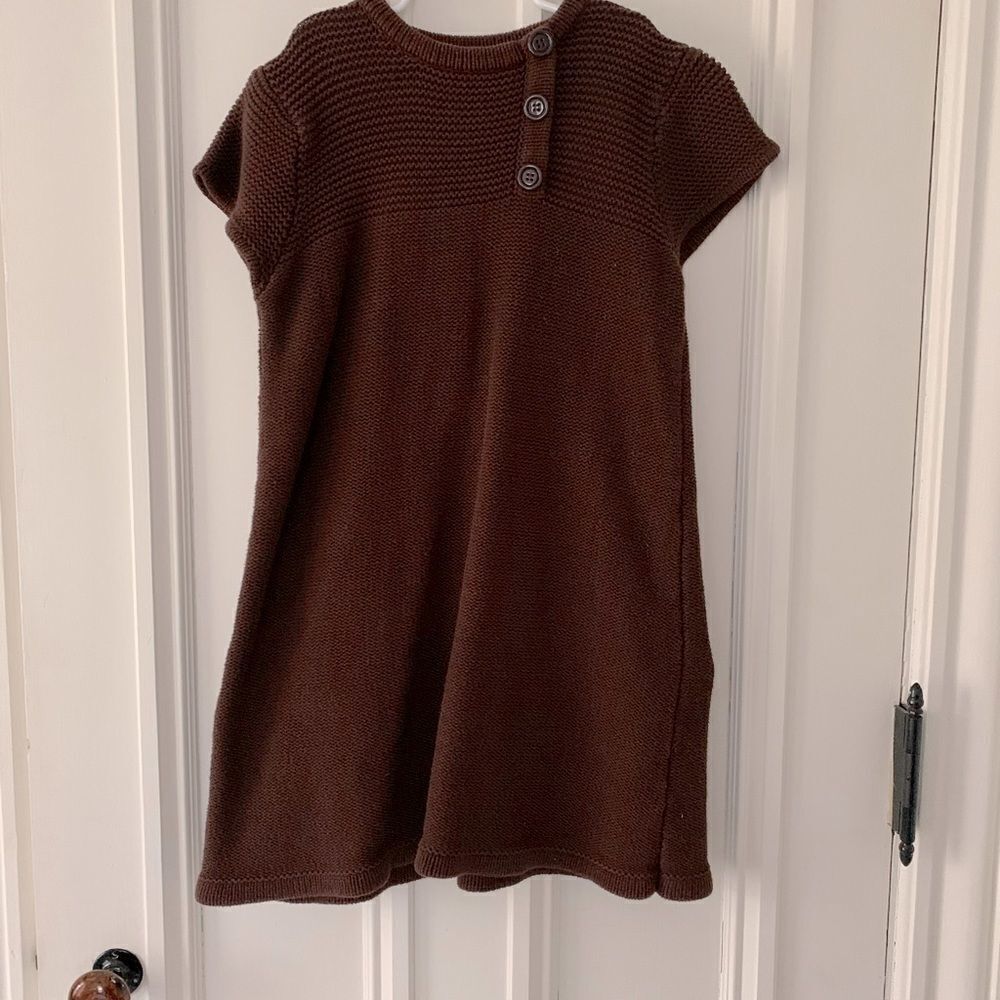 525 America brown short sleeve sweater top XL